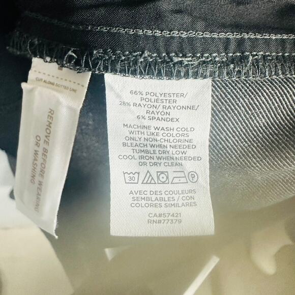 New Ann Taylor Womans Sz 10 The Ankle Pants Grey Side Zip Bi-Stretch NWT - Picture 10 of 10